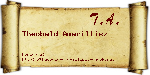 Theobald Amarillisz névjegykártya